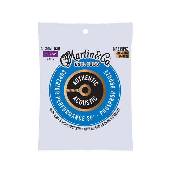 Authentic Acoustic SP® Guitar Strings Phosphor Bronze image number 0
